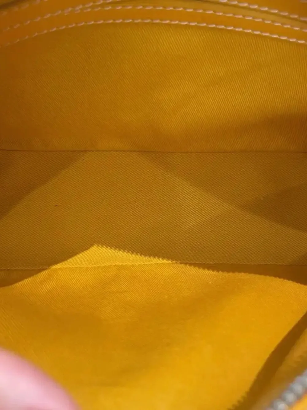 GOYARD Cap-Vert Small yellow coated canvas print crossbody bag